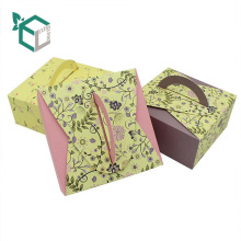 Geschenkbox Luxus Griff Papier Kuchen Box Hochzeitstorte Verpackung Box zum Backen